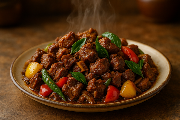 Goat pepper fry