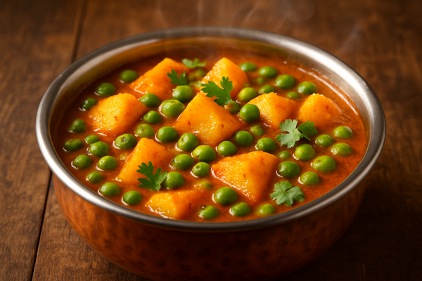 Potato and Green Peas curry